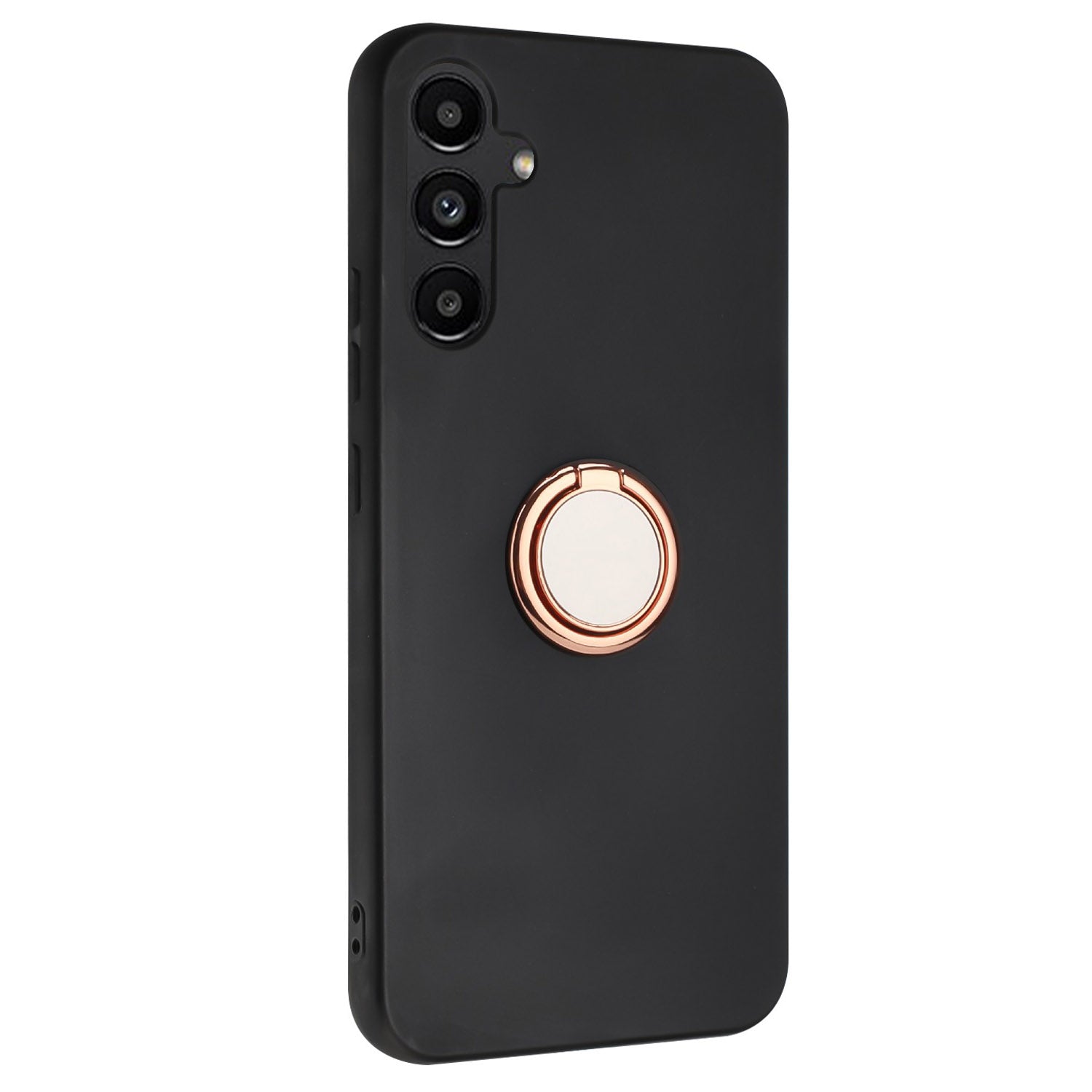 Protective Shell for Samsung Galaxy A34 5G Mirror-like Ring Kickstand Case Matte TPU Phone Cover Protective Shell for Samsung Galaxy A34 5G Mirror-like Ring Kickstand Case Matte TPU Phone Cover